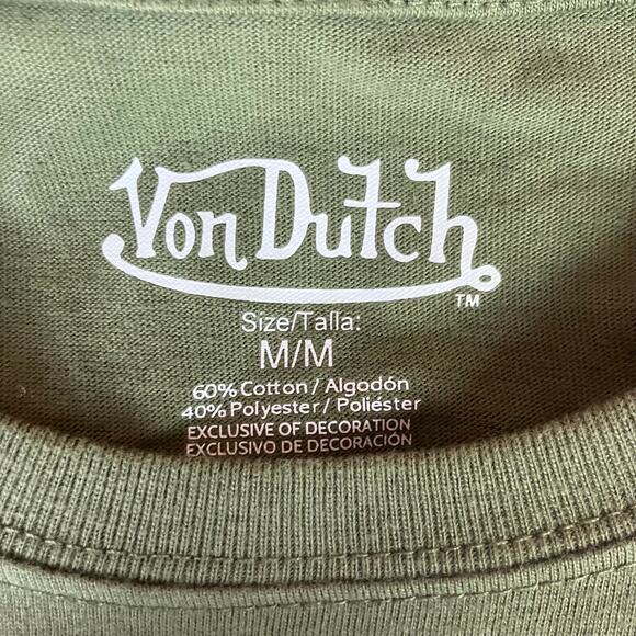 Von Dutch Fashion/Streetwear Brand Double Sided T-shirt - Picture 5 of 9